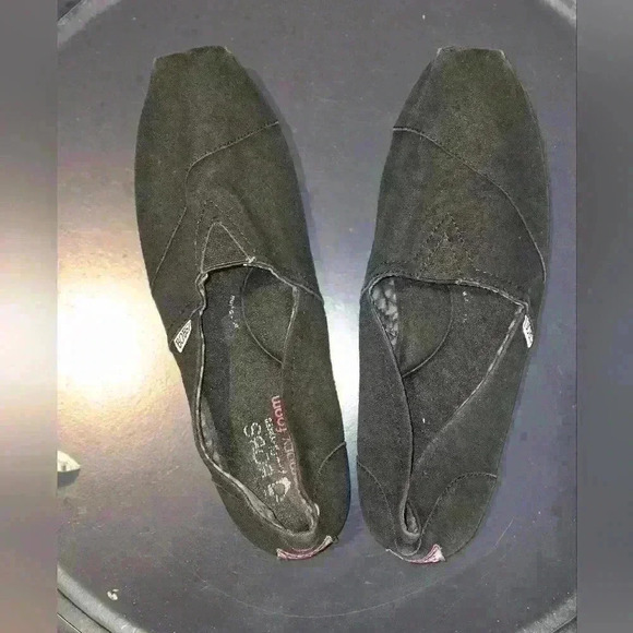 TOMS Women's Canvas Slip on Black Size 11 - Picture 2 of 5